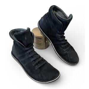 CAMPER-Black Beetle Suede Leather Ankle Boots/Shoes Women’s Size US/10.5 -EU/41